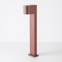 Stående utomhuslampa Simone - 50 cm rostbrun