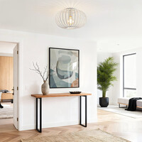 Taklampa Fiore med en lampa i vitt