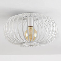 Taklampa Fiore med en lampa i vitt
