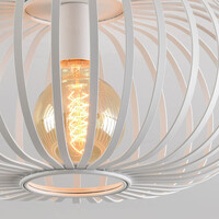 Taklampa Fiore med en lampa i vitt