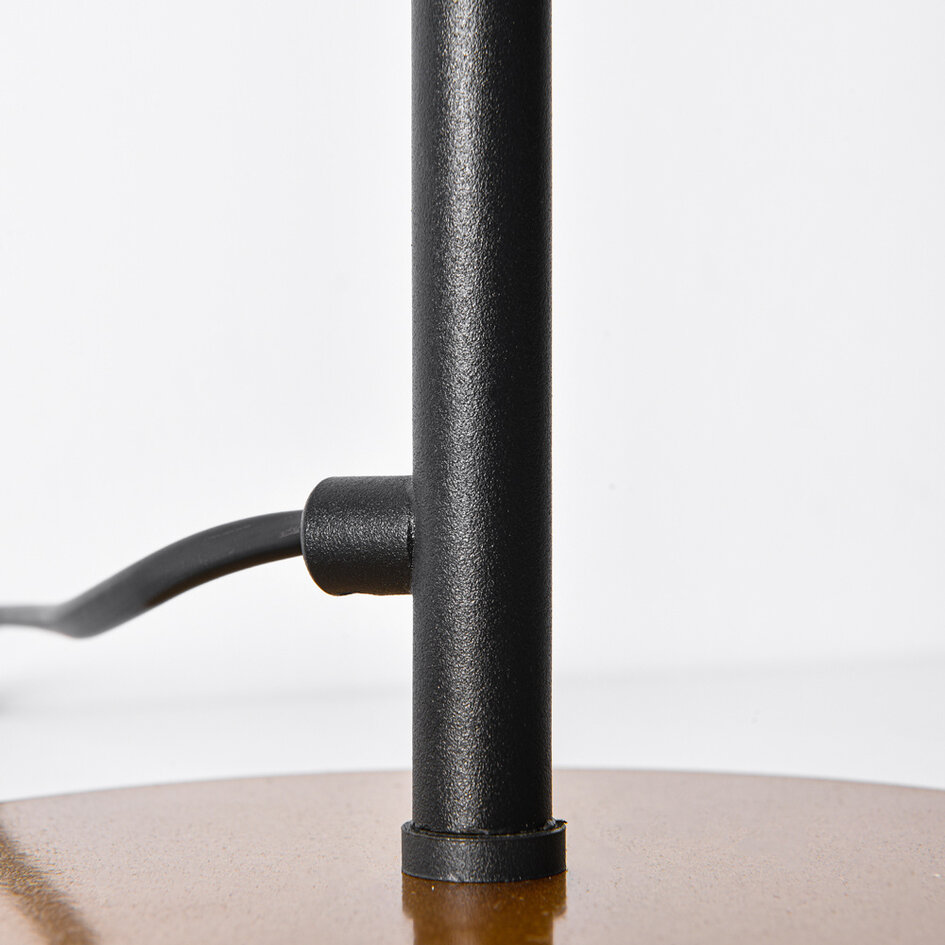 Bordslampa Chase, 2-ljus - rökfärgat glas med spegeleffekt