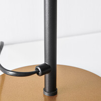 Bordslampa Glenn - rökfärgat glas med spegeleffekt