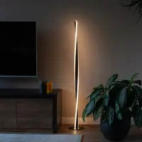 Vriden golvlampa Locke i svart