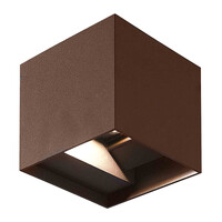 Utomhusvägglampa Oliver - antracit med koppar och integrerad LED