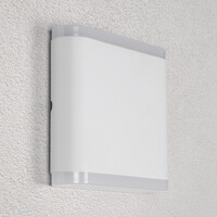 Platt utomhusvägglampa 6W Arianna - vit