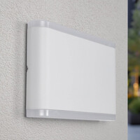 Platt utomhusvägglampa 12W Demi - vit