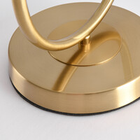 Bordslampa George - guld med transparent glas
