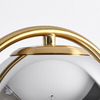 Bordslampa George - guld med rökfärgat glas