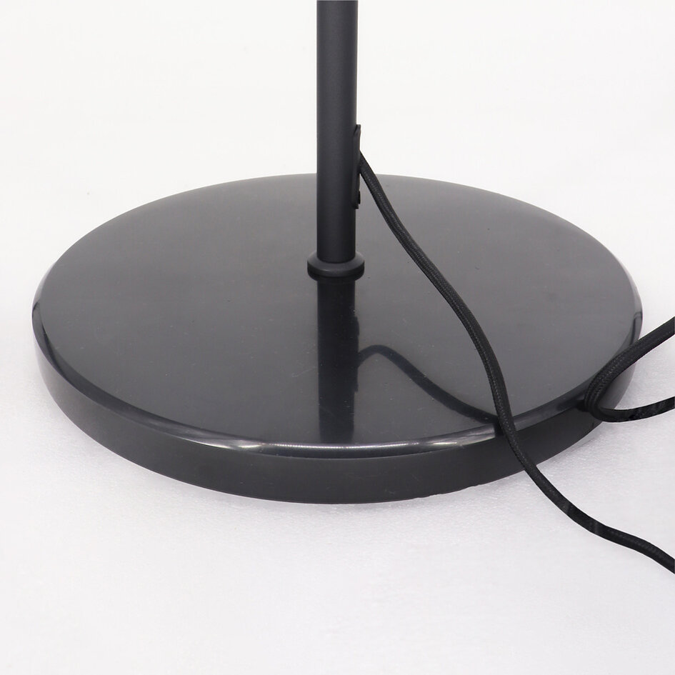 Golvlampa Lenthe - marinblå PET-filt