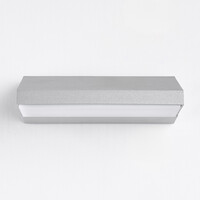 Vridbar utomhusvägglampa Argento - silver med integrerad LED