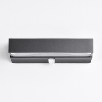 Utomhusvägglampa Onyx med sensor - svart med integrerad LED