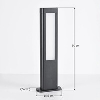 Stående utomhuslampa Stein - svart med integrerad LED