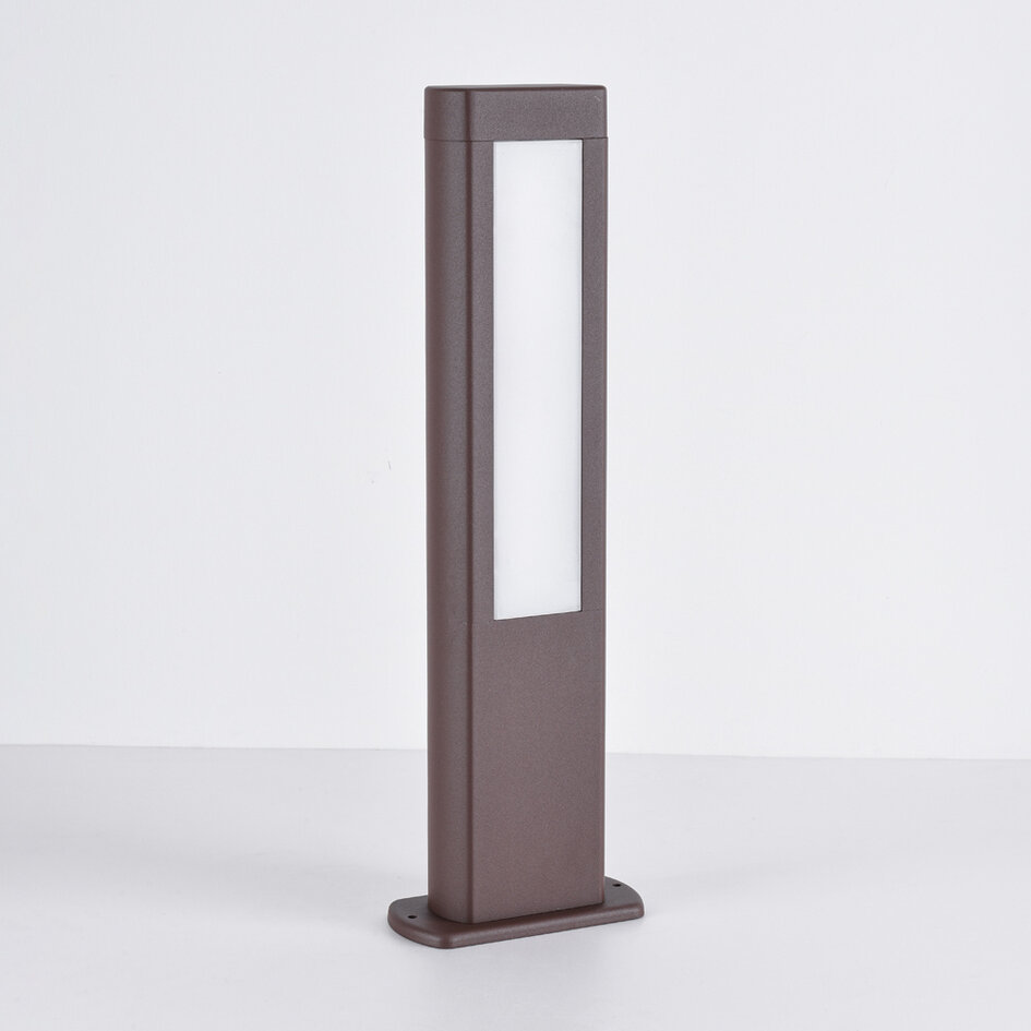 Stående utomhuslampa Stein - brun med integrerad LED
