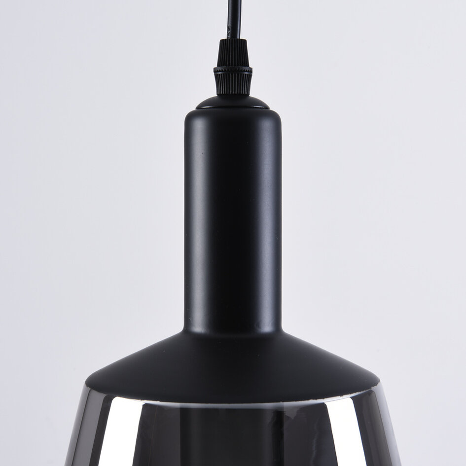 1-ljus taklampa Mala smoke glas - sfäriskt glas