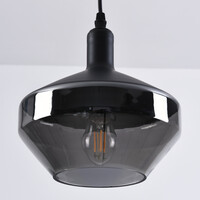 1-ljus taklampa Mala smoke glas - brett glas