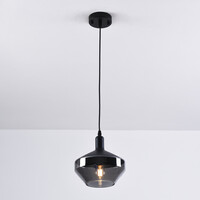 1-ljus taklampa Mala smoke glas - brett glas