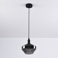 1-ljus taklampa Mala smoke glas - brett glas