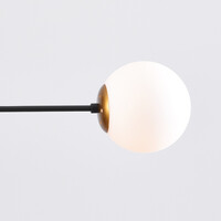 Design taklampa Danley, 2-ljus - mjölkvit