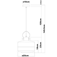 1-ljus taklampa Laure - Variant 3