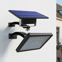 Solcellsvägglampa för utomhusbruk med sensor - Brent