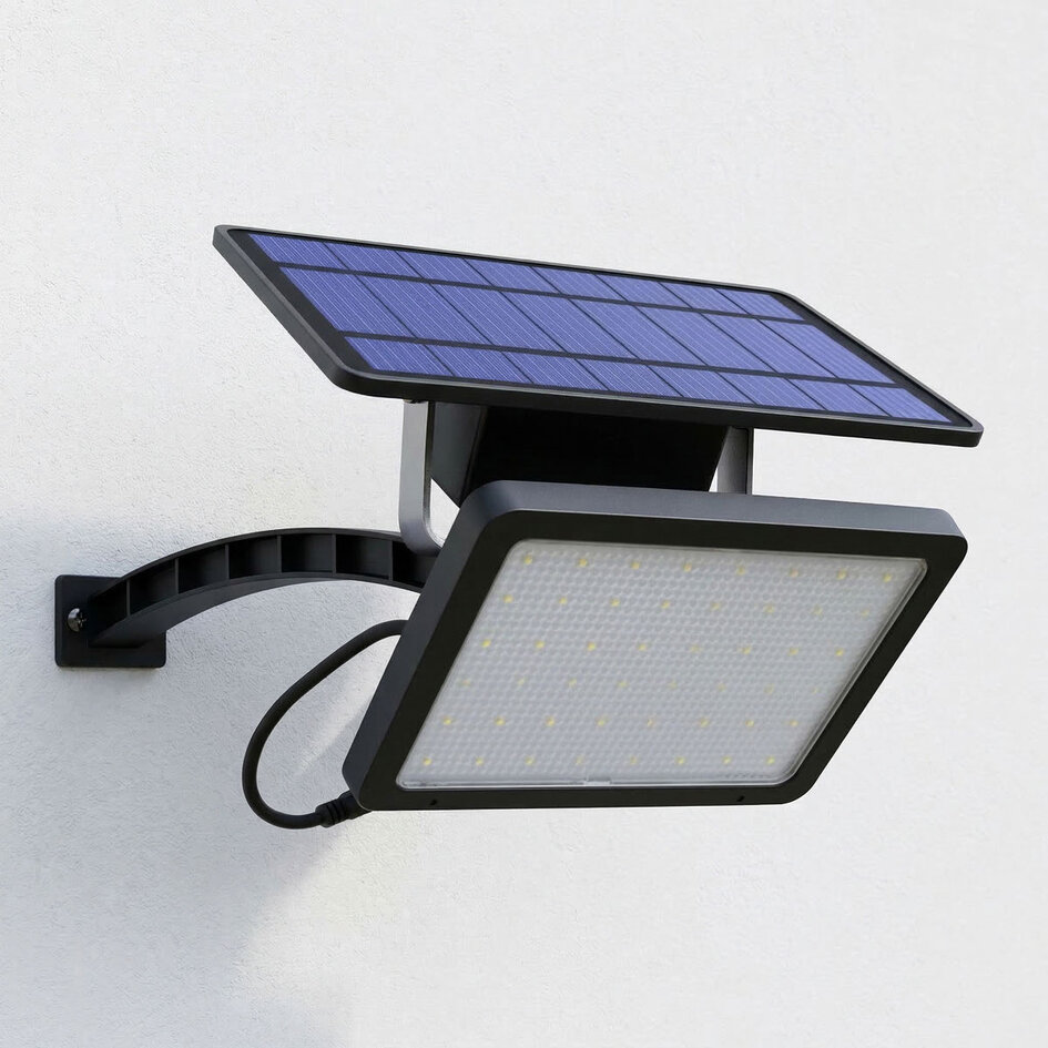 Solcellsvägglampa för utomhusbruk med sensor - Brent