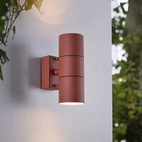 2-ljus vägglampa rostbrun - Giorgia