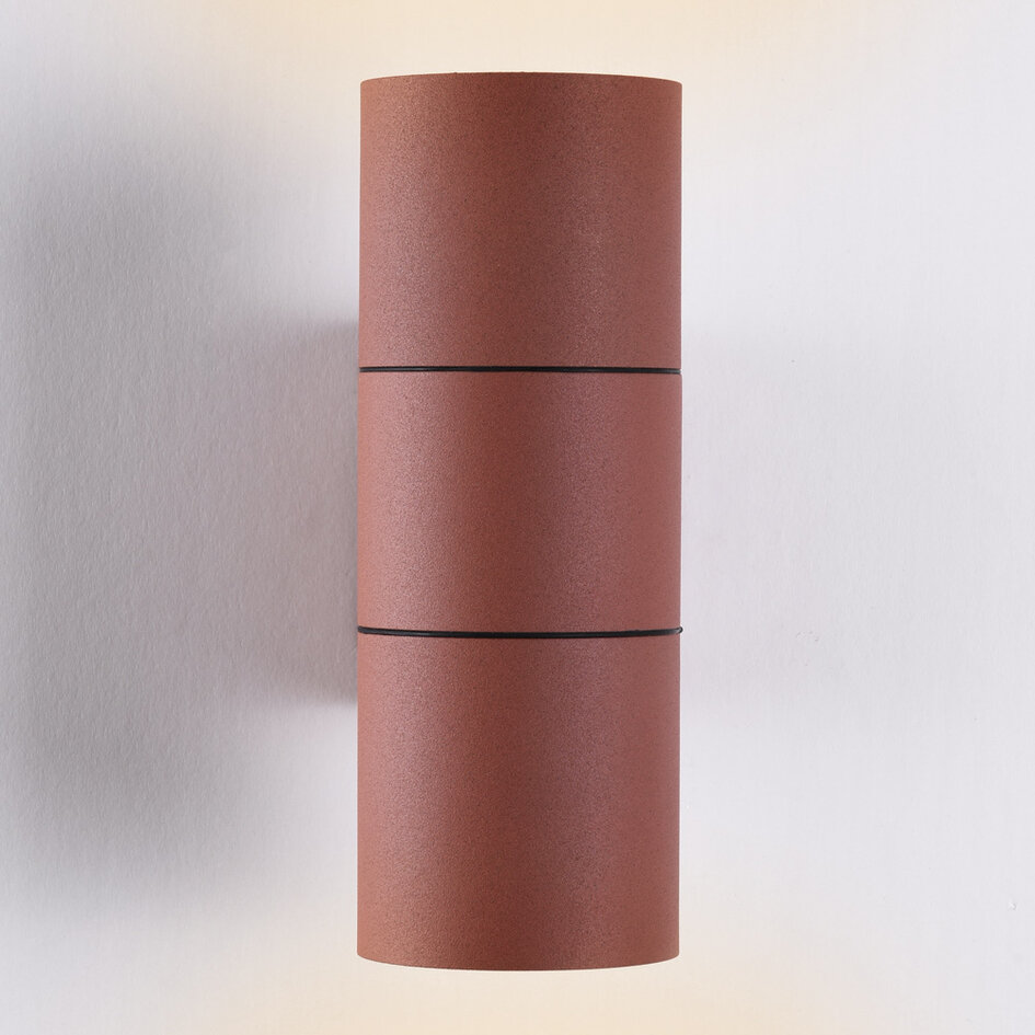 2-ljus vägglampa rostbrun - Giorgia
