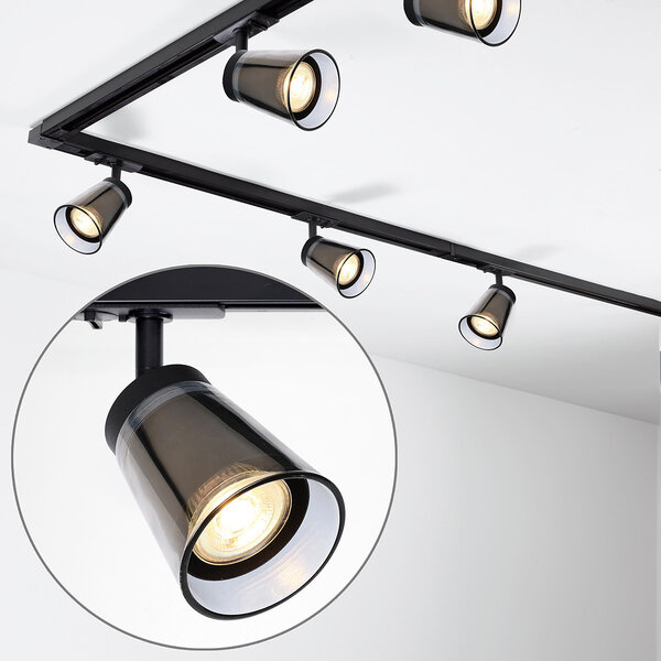 Design 1-fas skensystem 3 meter - Jula svart