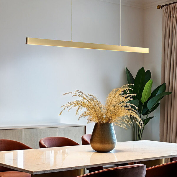 Minimalistisk taklampa Ami med 3-stegs dimbara LED - guld
