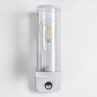 Utomhusvägglampa Jani med sensor - vit