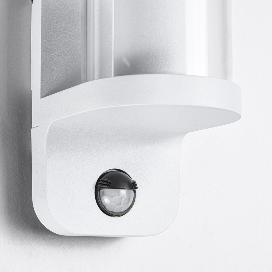 Utomhusvägglampa Jani med sensor - vit
