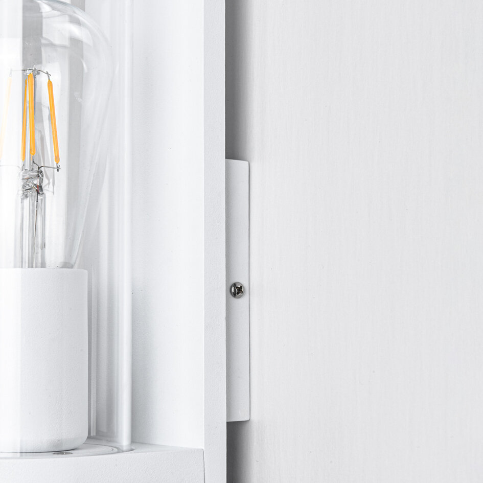 Utomhusvägglampa Jani med sensor - vit