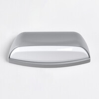 Utomhusvägglampa Jessy - silver med integrerad LED