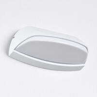 Modern utomhusvägglampa Jessy - vit med integrerad LED