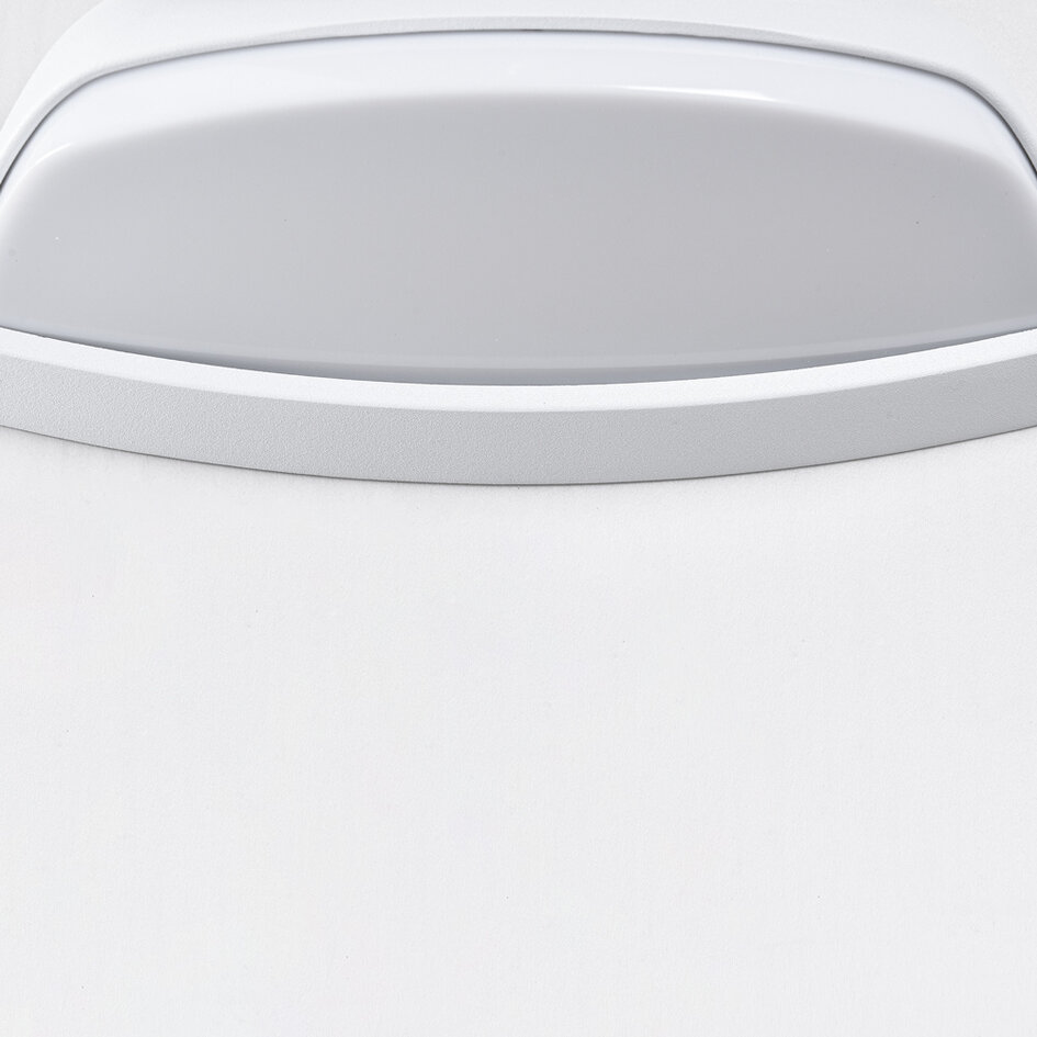 Modern utomhusvägglampa Jessy - vit med integrerad LED