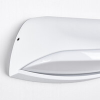 Modern utomhusvägglampa Jessy - vit med integrerad LED