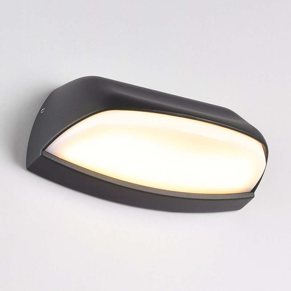 Modern utomhusvägglampa Jessy - antracit med integrerad LED