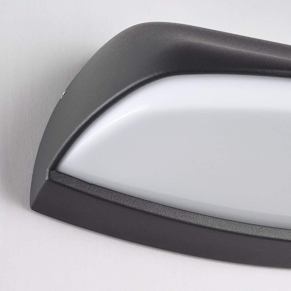 Modern utomhusvägglampa Jessy - antracit med integrerad LED