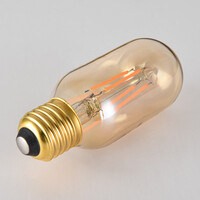 E27-rörlampa LED dimbar, amberfärgat glas 11 cm (2200K)