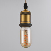 E27-rörlampa LED dimbar, amber spiral 11 cm (2200K)