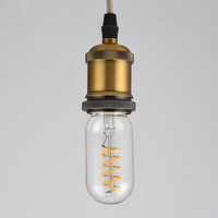 E27-rörlampa LED dimbar, klar spiral 11 cm (2700K)