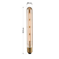 E27-rörlampa LED dimbar, amber 4-tråds 22,5 cm (2200K)