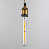 E27-rörlampa LED dimbar, klart glas 22,5 cm (2700K)