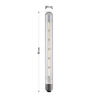 E27-rörlampa LED dimbar, klar 6 watt 30 cm (2700K)