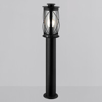 Lantlig utomhuslampa Lucia i rostfritt stål - 60 cm svart