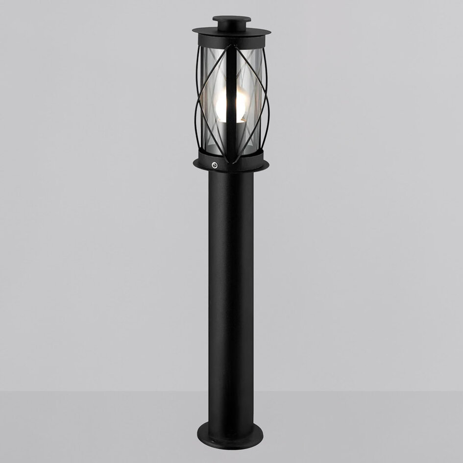 Lantlig utomhuslampa Lucia i rostfritt stål - 60 cm svart