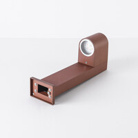 Stående utomhuslampa Simone - 30 cm rostbrun