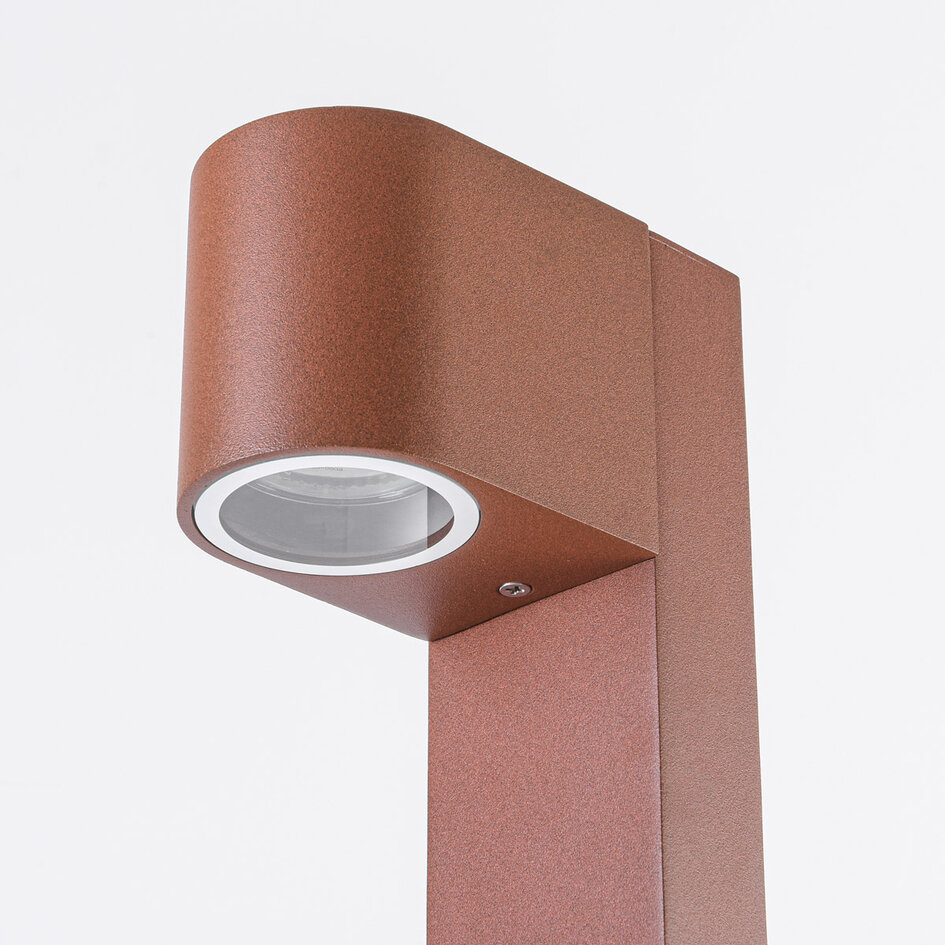 Stående utomhuslampa Simone - 70 cm rostbrun