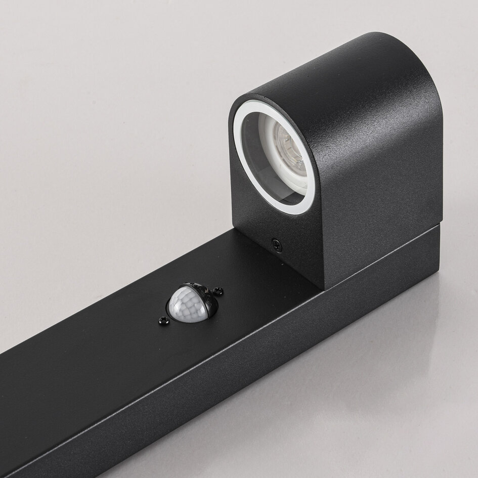 Stående utomhuslampa Simone med sensor - 100 cm antracit