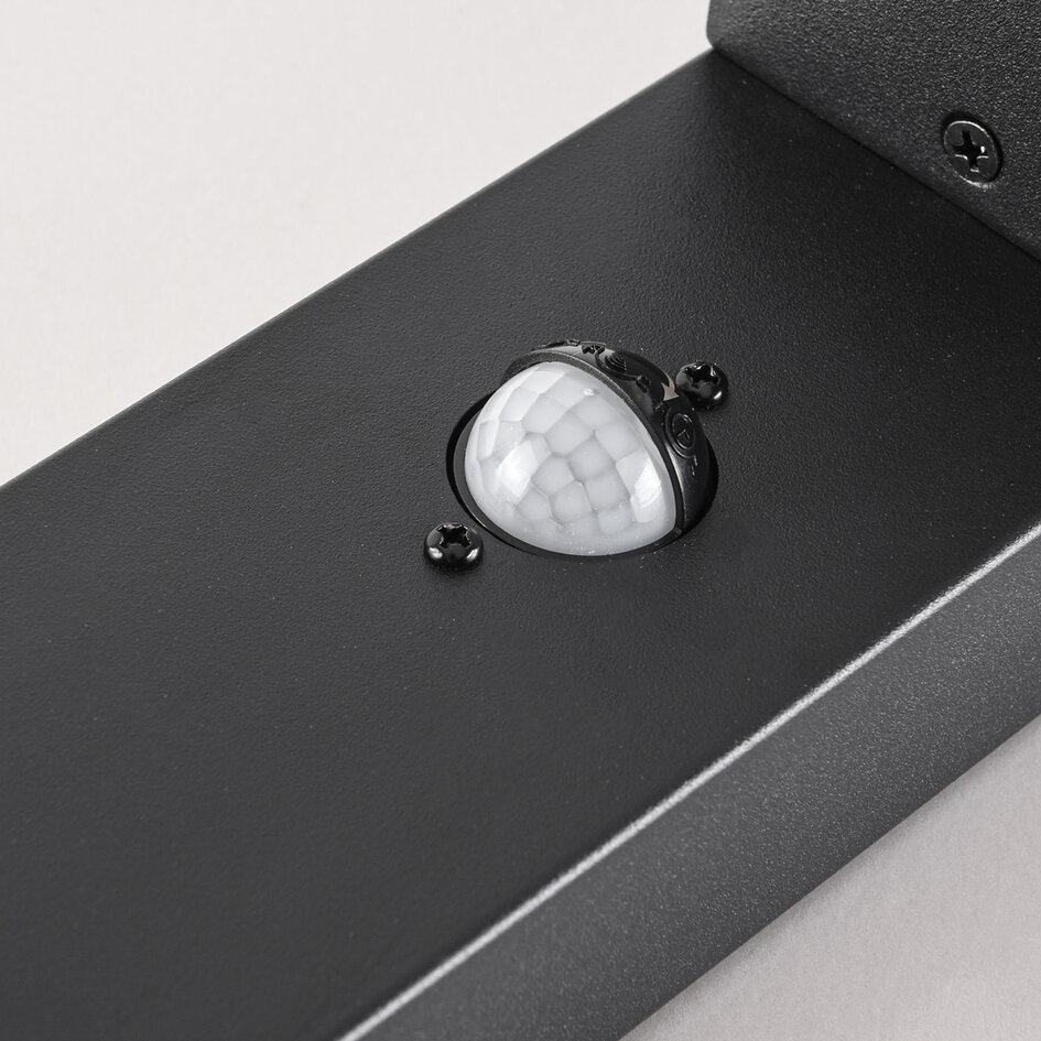 Stående utomhuslampa Simone med sensor - 100 cm antracit